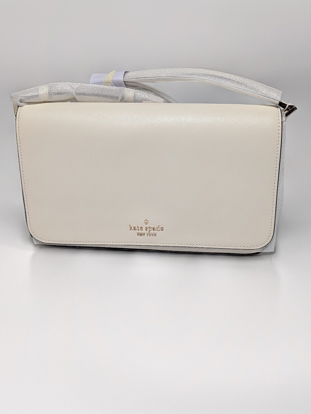 Kate Spade New York White Saffiano Leather Shoulder Bag NWT - Picture 6 of 7